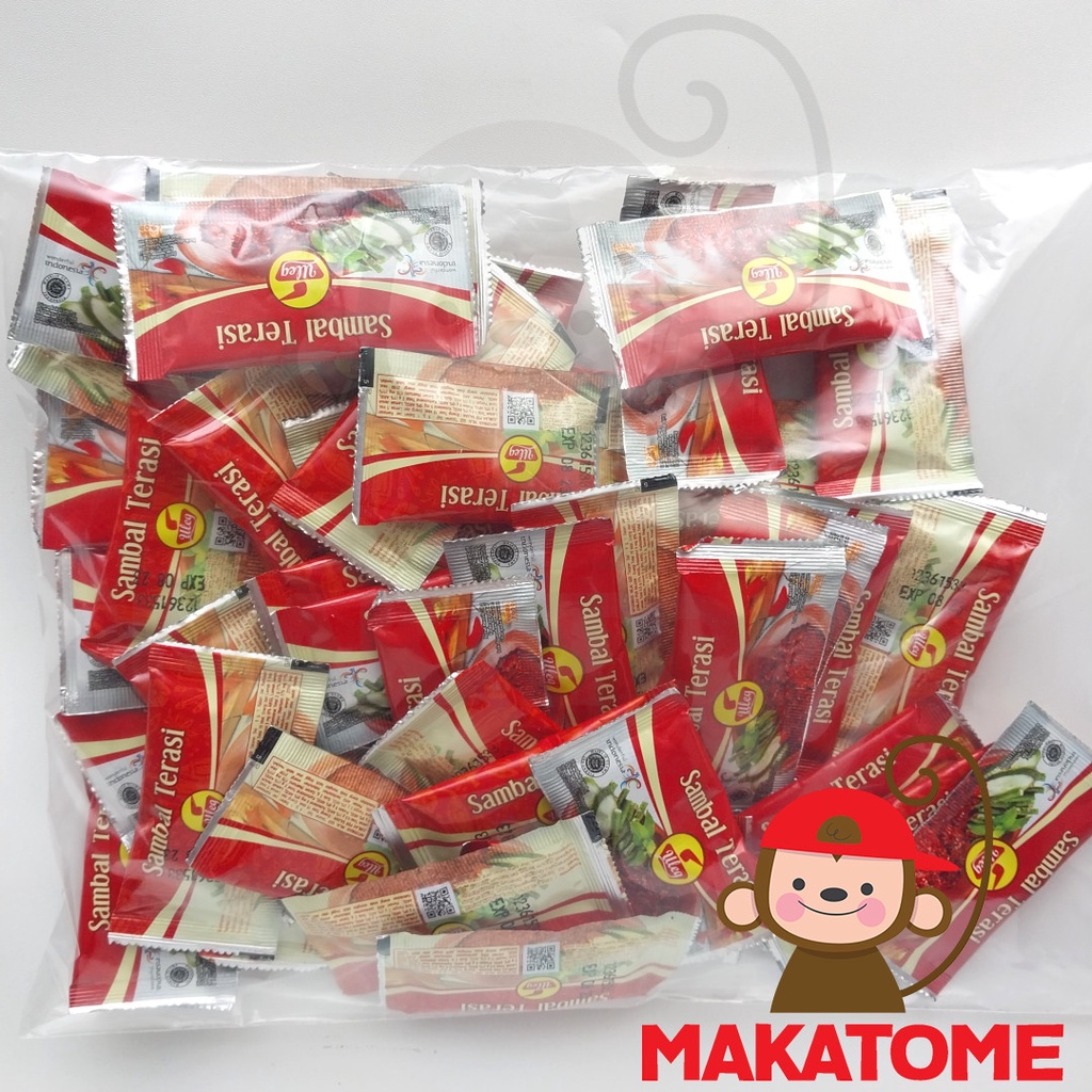 

Uleg Sambal Terasi 8gr saset 8 gr sachet sambel trasi isi 50 piece