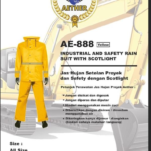 Jas hujan stelan proyek AETHER