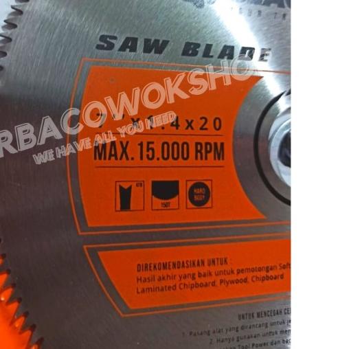 Blackfoot Saw Blade 7" Inch 150 T Wood Cutter Tajam Carbide HSS Blade