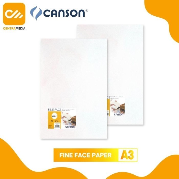 

Aman Kertas Sketsa Gambar Canson Fine Face Drawing Paper Sheet A3 200 Gsm Promo