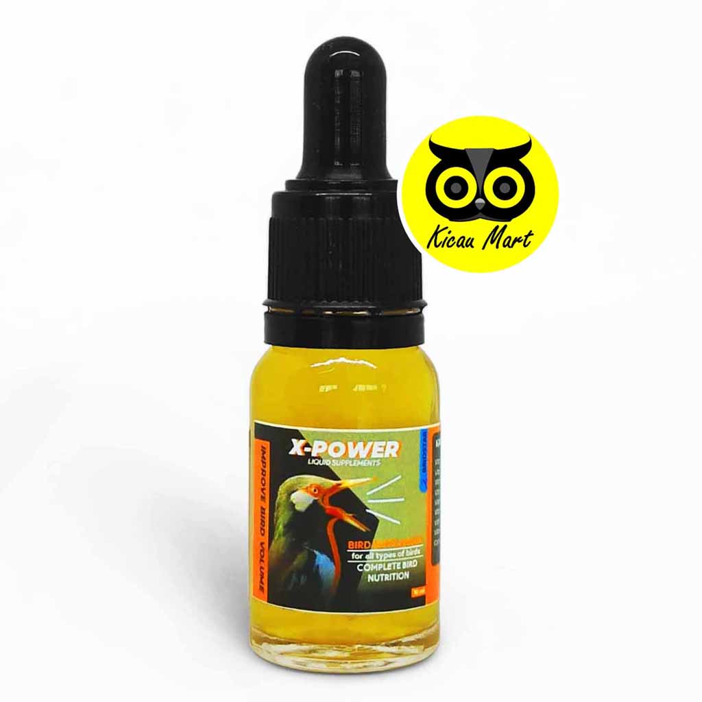 X-Power X Power Liquid Suplemen Vitamin Burung Kicau Obat Penambah Stamina Durasi Penggacor Burung Lovebird Kenari Murai Batu Kacer Pleci Kolibri Jalak Suren Beo