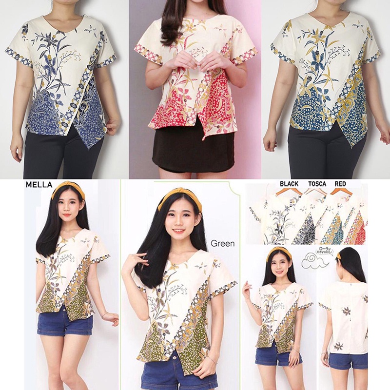 MELLA TOP - Atasan Batik Wanita Blouse Wanita