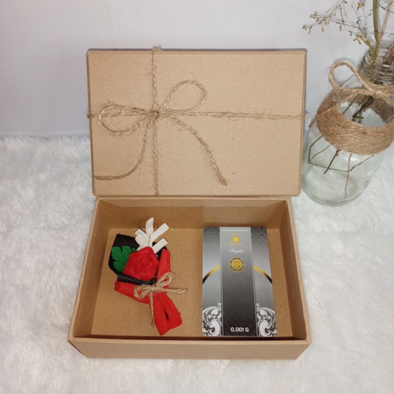 Hampers LM Logam Mulia Asli Hadiah Mini Gold Kado Wisuda Pernikahan Ulang Tahun Lahiran Gift Baby Go