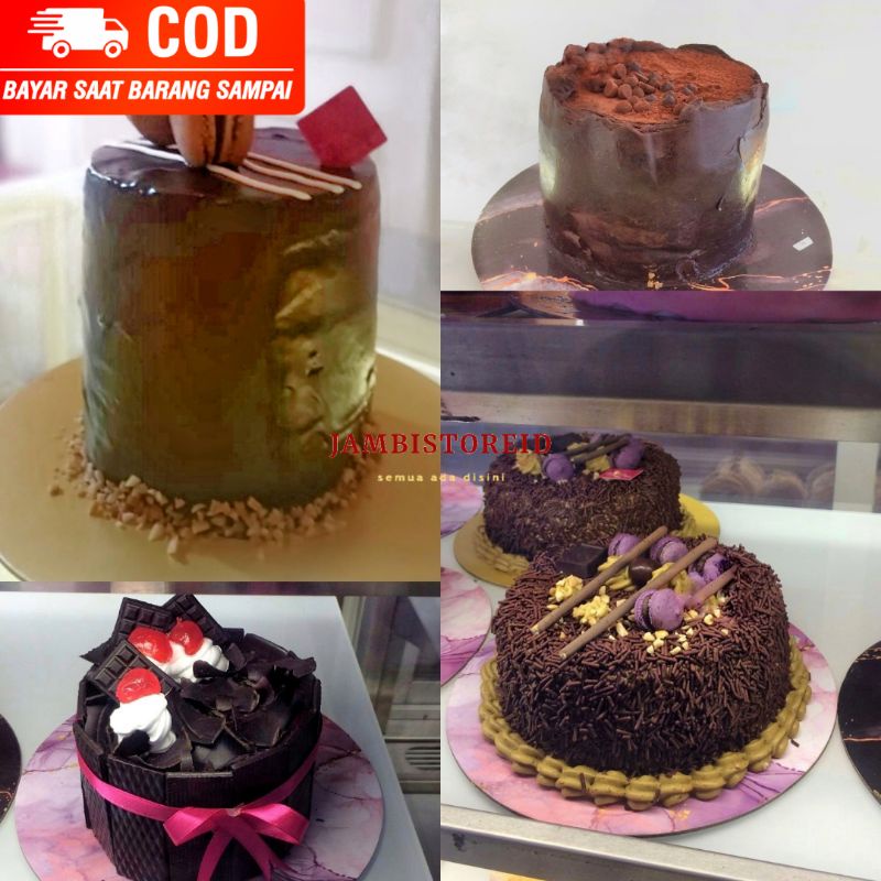 

(JAMBISTOREID) PILIH PENGIRIMAN INSTAN Kue Ulang Tahun Tart Hias Premium Special Birthday Cake Blackforest Milo Coklat Red Velvet Moca Bakery Jambi