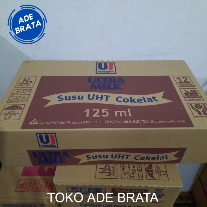 

susu ultra 125 ml 1 dus isi 40 pcs