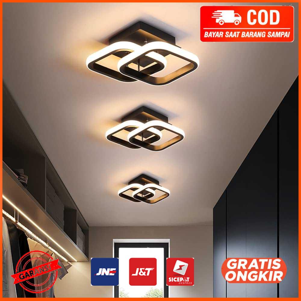 Lampu LED Plafon Ceiling Light Tri-color 22W 24x20cm KG8021