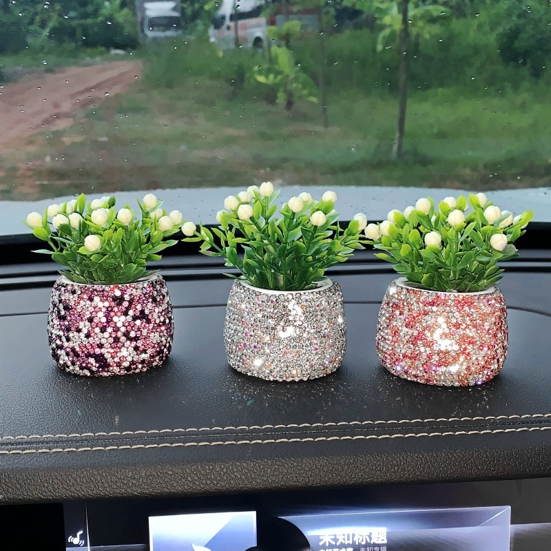 pot bunga pajangan bunga bunga mobil