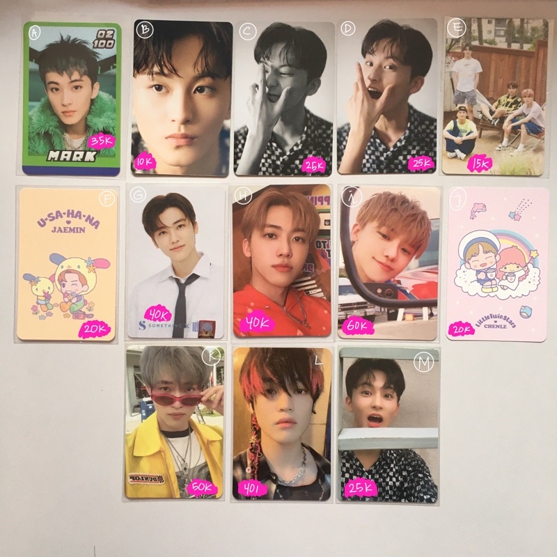 photocard mark jaemin chenle dicon beatbox sanrio glitch mode