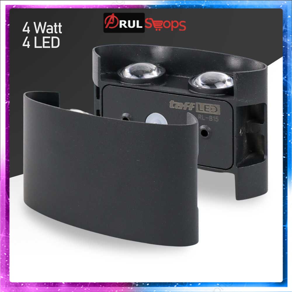 ARS - TaffLED Lampu Hias Dinding LED Aluminium 4W 4 LED Cool White - RL-B15