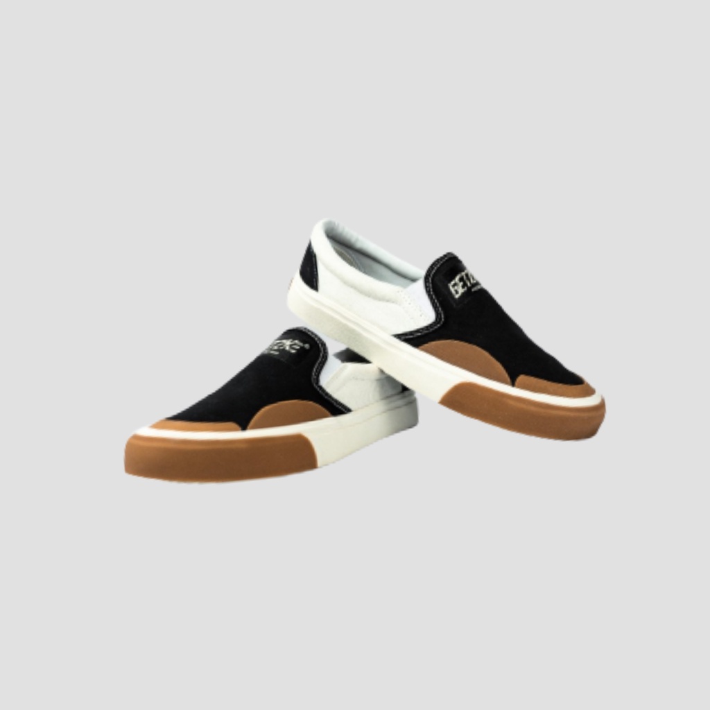 Getzke Koi BlackGum - Sepatu Slip On Getzke Original Sneakers