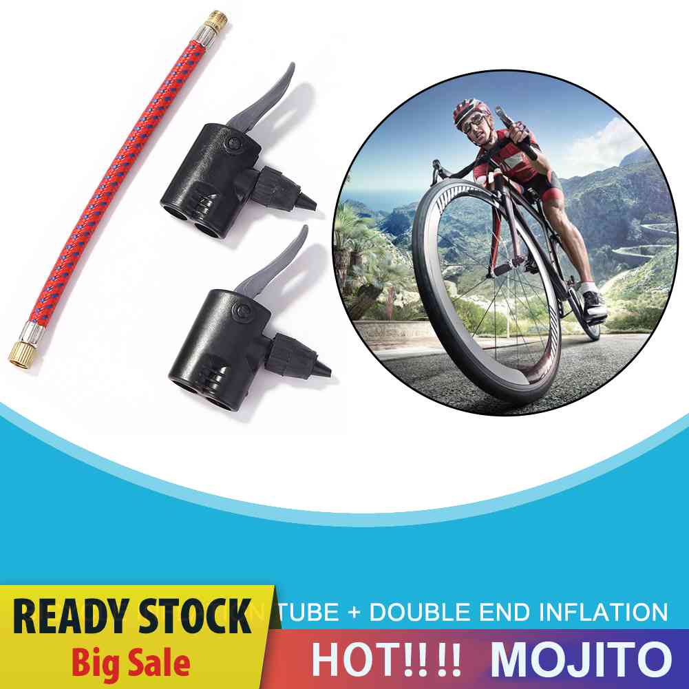 Set Adaptor Katup Presta Schrader Kepala Ganda Untuk Selang Udara Sepeda Mtb