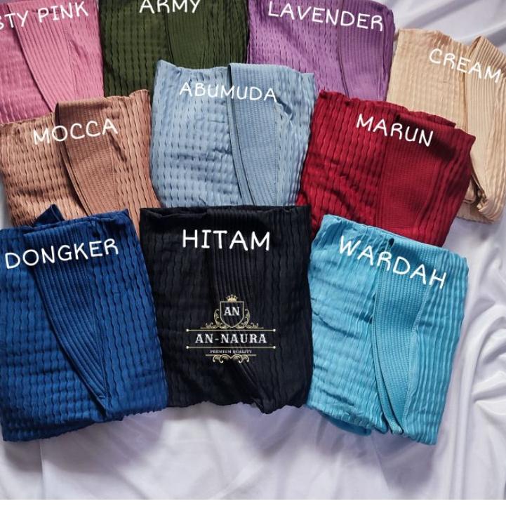 Xpress Hijab plisket list gotik pita terbaru an-naura / jilbab plisket pita rempel / bergo plisket m