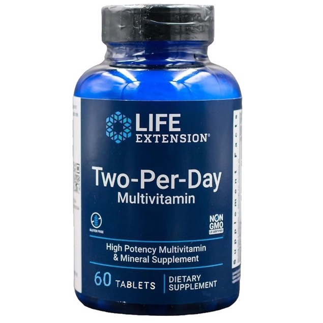 Life Extension Multivitamin Two Per Day Tablets 60 Tablet ORI USA