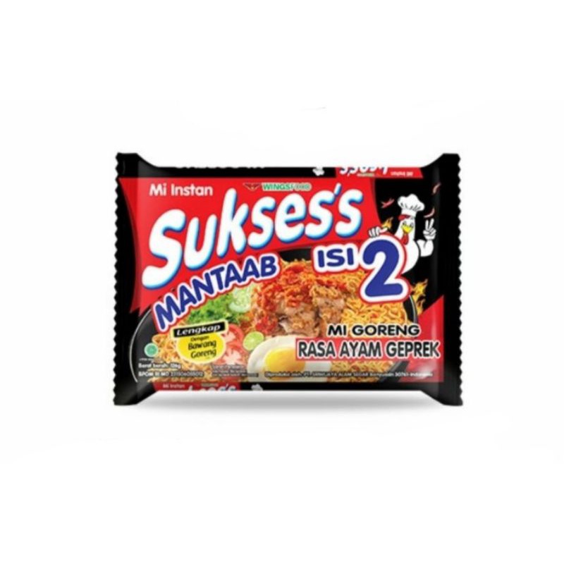

Promo!!! Mie goreng sukses isi 2 Ayam geprek.