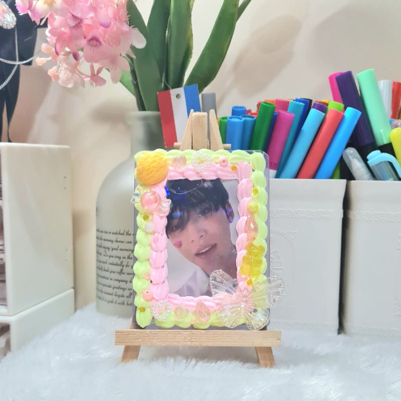 (READY) Toploader Deco Decoden Cream Photocard PC Kpop SEVENTEEN BTS NCT ENHYPEN TXT AESPA BLACKPINK