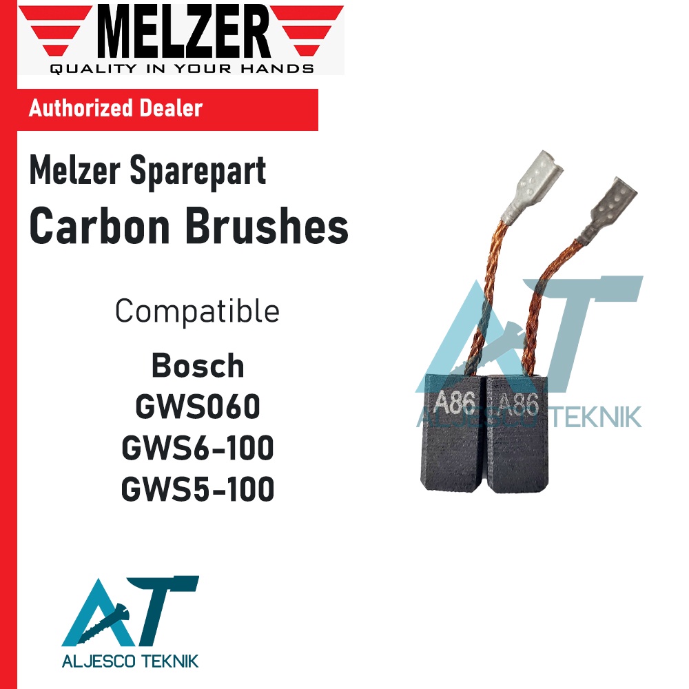 MELZER CARBON BRUSH BOSCH GWS6-100 / GWS060 SPUL ARANG