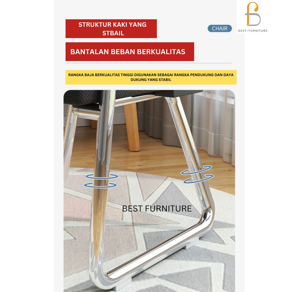 Best Kursi Hadap Jaring Modern Kursi Staff Kursi Kantor Kursi Kerja Belajar