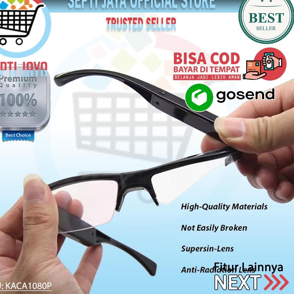 Khusus hari ini--Spy Camera Kacamata Full HD 1080P Original Spycam Kamera Pengintai Kaca Mata Eyegla