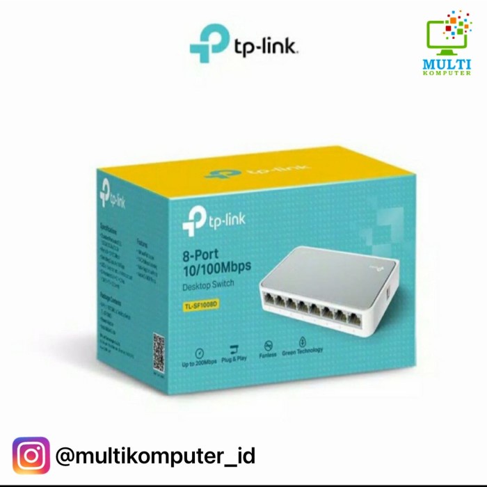 Tp-Link 8-Port Switch Hub Tl-Sf1008D Sf 1008 D 1008D