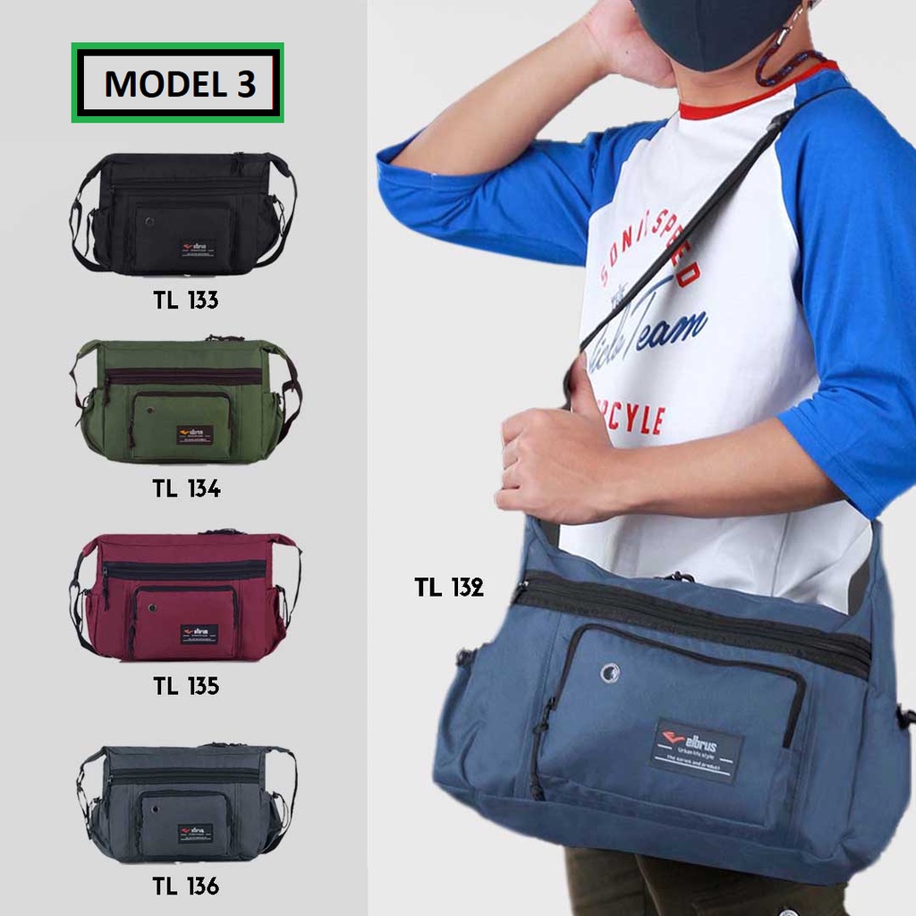 Tas Selempang Sling Bag Pria Besar Murah Tas Slempang Distro Pria Terbaru untuk Kerja Kuliah Sekolah