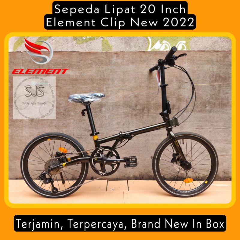 Sepeda Lipat / Folding Bike 20 Inch ELEMENT CLIP Chromolly 10 Speed New 2022