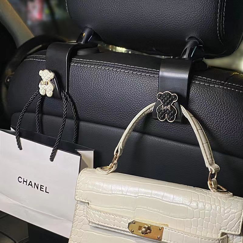 Kait Gantungan Tas / Kantong Belanjaan Bentuk Bunga camellia Untuk Belakang Jok Mobil