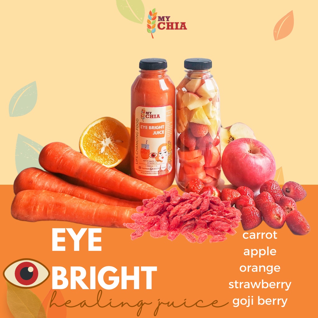 

Eye Bright Healing Juice 250ml Jus Carrot Wortel Apel Cold Pressed