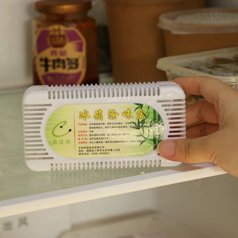 Penghilang Bau Kulkas Refrigerator Lemari Es - Bamboo Charcoal Anti Bau Tak Sedap Sayuran Daging