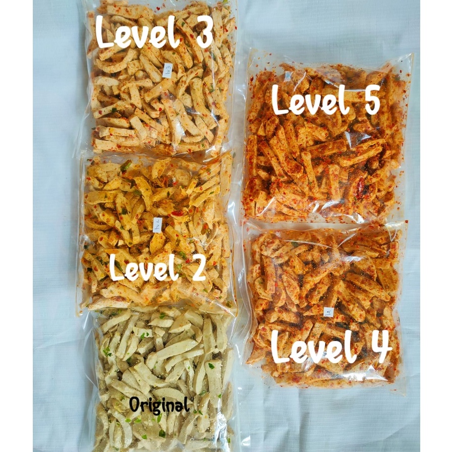 

Basreng Daun Jeruk Hot Jeletot Cikruh Viral 1Kg / Basreng 1Kg / Basreng Daun Jeruk Level 1-5