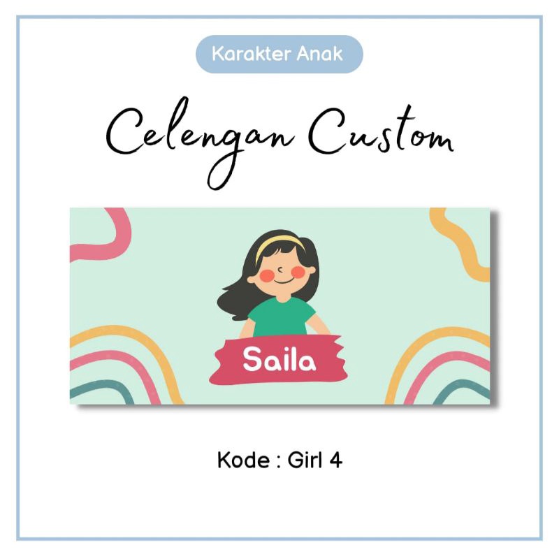 PO celengan Custum Nama karakter anak cewe