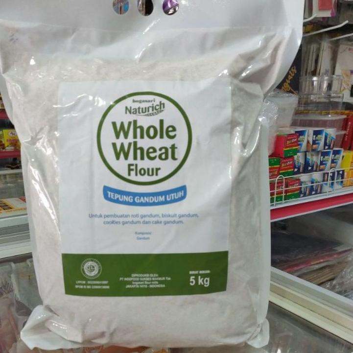 

Toko Spesial--Bogasari Tepung Gandum Whole Wheat Flour 1kg