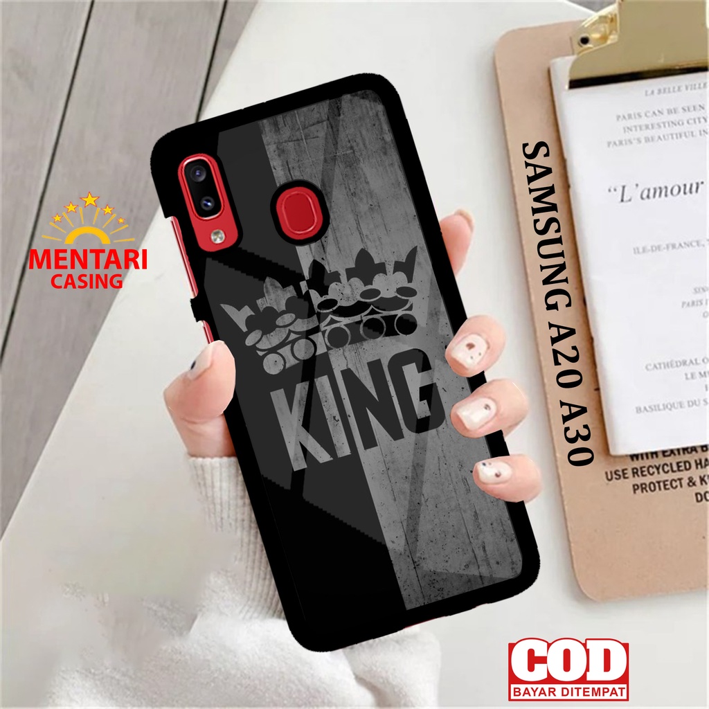 Case SAMSUNG A20 A30 CASING SAMSUNG A20 A30 [ KING ] Mentari casing case hp kondom hp case custom ca
