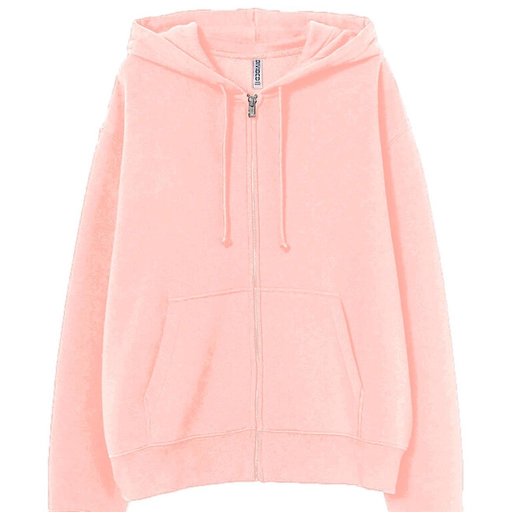 JAKET ZIPPER PULLOVER BASIC SWEATER  HOODIE COLOUR