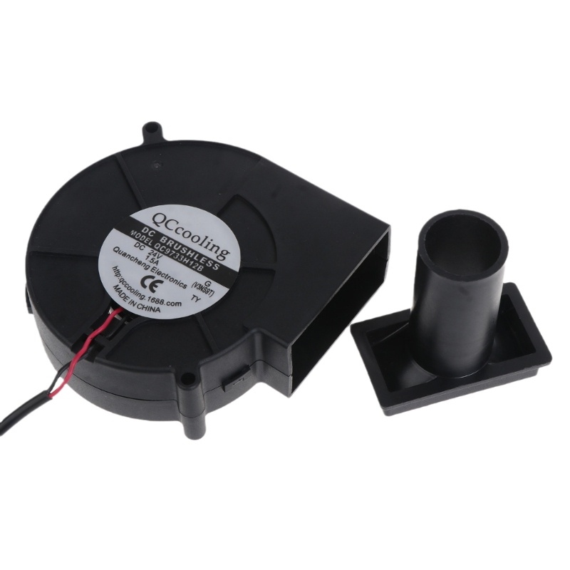 Vivi 24V 1.5A 97x97x33mm Blower Turbo volume Tinggi Portabel Kecil Untuk Outdoor Barbekyu Bellow Camping