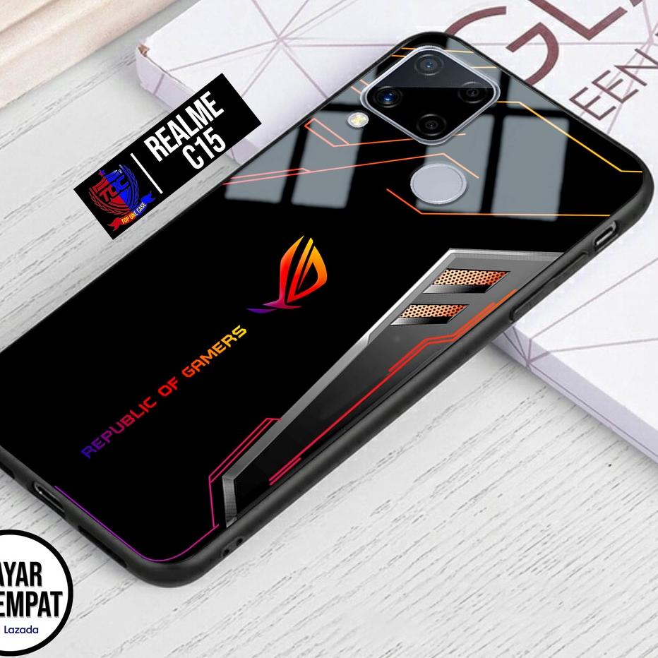 Stok Terbatas Case REALME C15 - Casing REALME C15 Terbaru Top One Case [ MOTIF ROG ] Casing Hp REALM