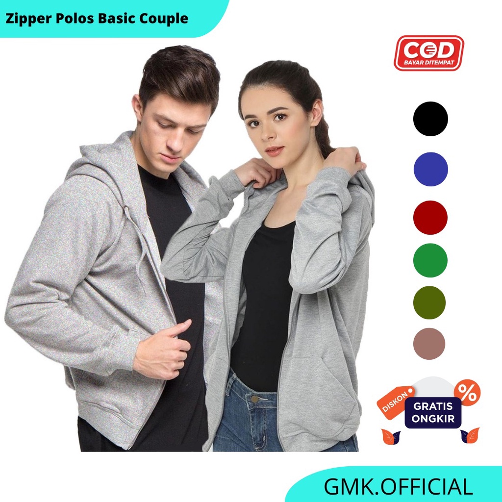 HOODIE POLOS PRIA / JAKET RESLETING POLOS / JAKET COUPLE