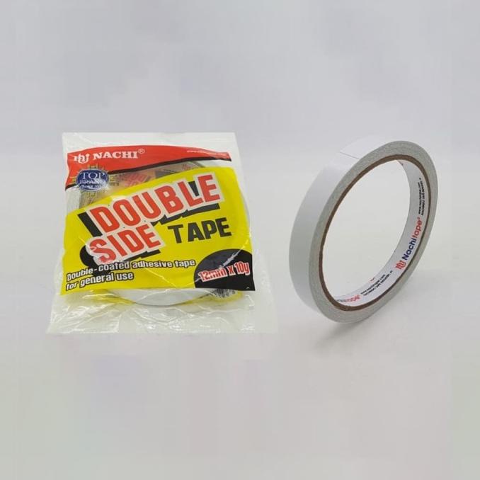 

~~~~~] Double Side Tape Nachi 12 mm 1/2 inch x 10 yard Selotip Isolasi Solasi