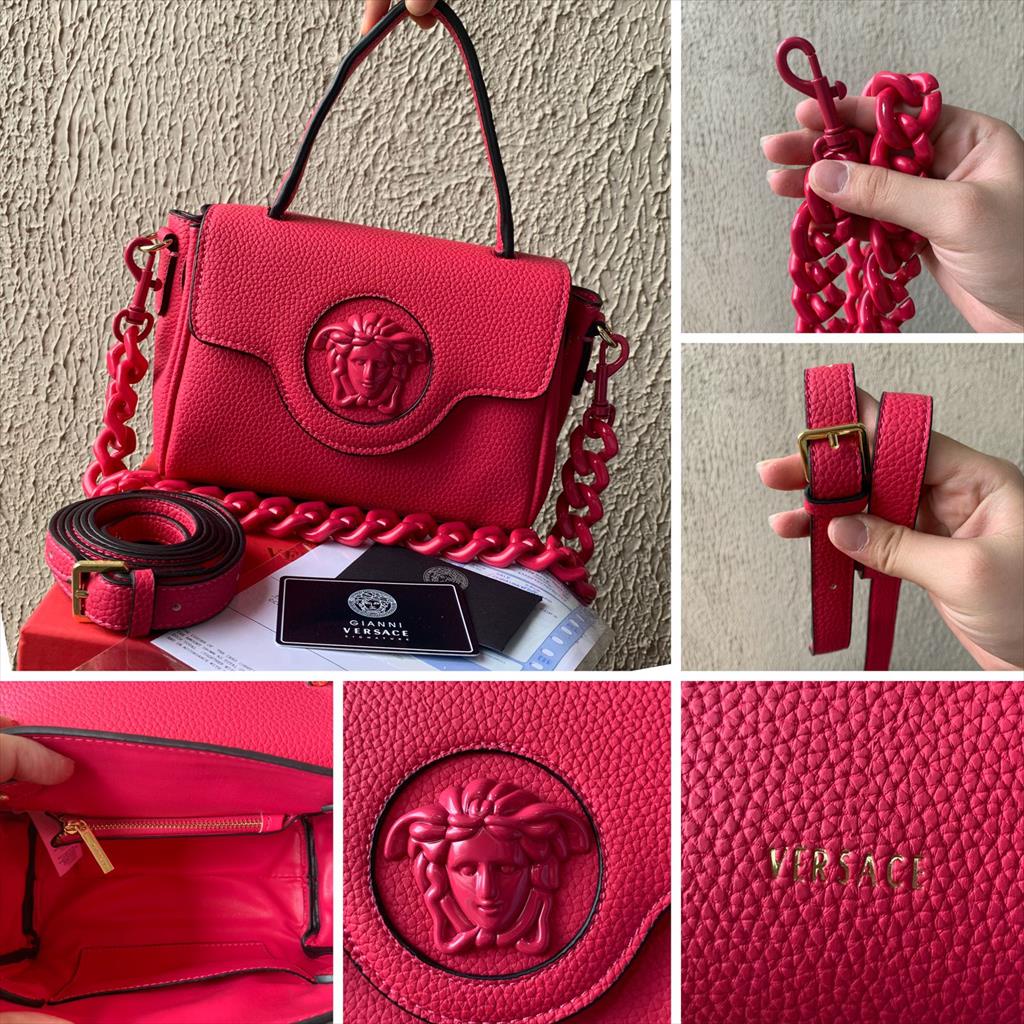 (20 CM) (MICROCHIP) LUXY LX2273 TAS HANDBAG WANITA LA MEDUSA BAG SMALL FULLSET WITH BOX KUALITAS VIP PLATINUM 1:1