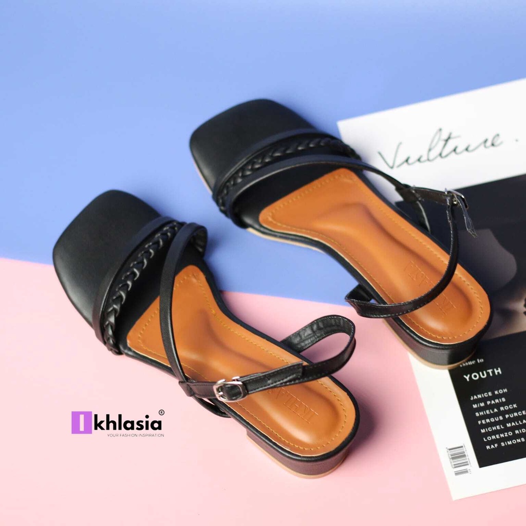 Sandal Wanita Heels Kepang Denaya 3cm HT24