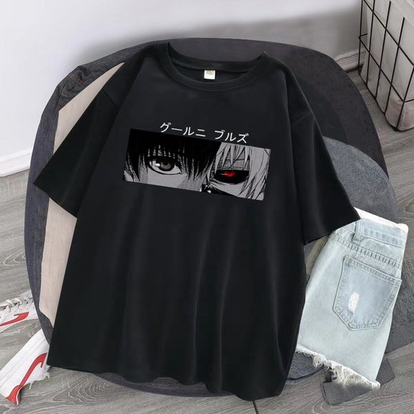 BRIGO Kaos Oversize TOKYO GHOUL ANIME II Kaos Jumbo Size Pria &amp; Wanita II Kaos Oversize Print DTF