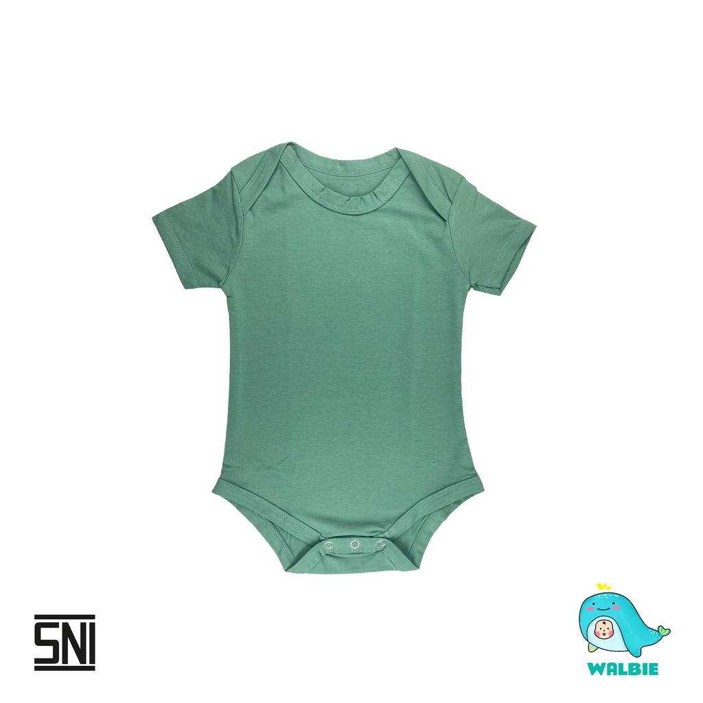 Unisex Walbie Jumper Baju Bayi 003 (BISA TUKAR SIZE) Suit Romper Jumper Baju Tidur Bayi Bayi New Born Piyama Bayi Jumpsuit Lengan Pendek Lembut Warna Polos pesaing libby uniqlo mooi velvet littlepalmerhaus kids