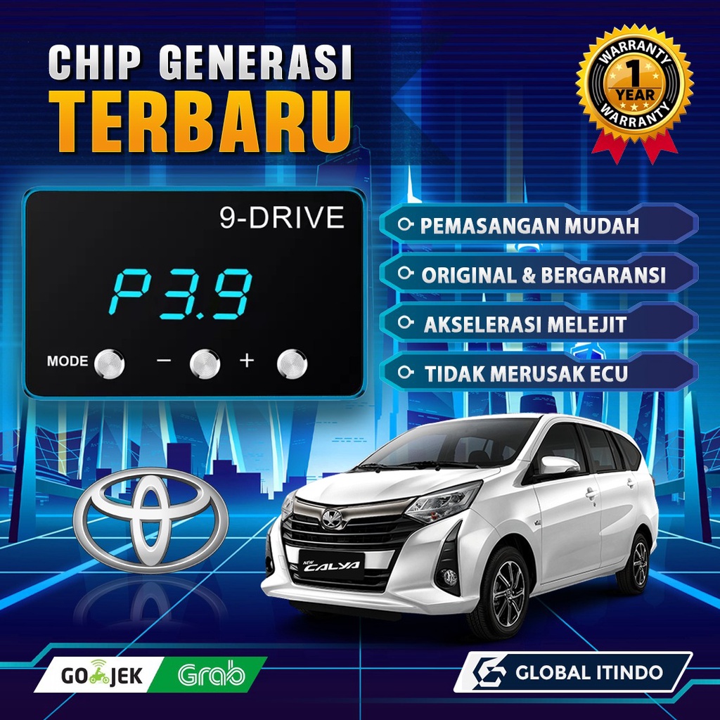 9 Drive Calya Sigra Agya 1.2 Ayla 1.2 Piggyback Throttle Controller ECU Remap