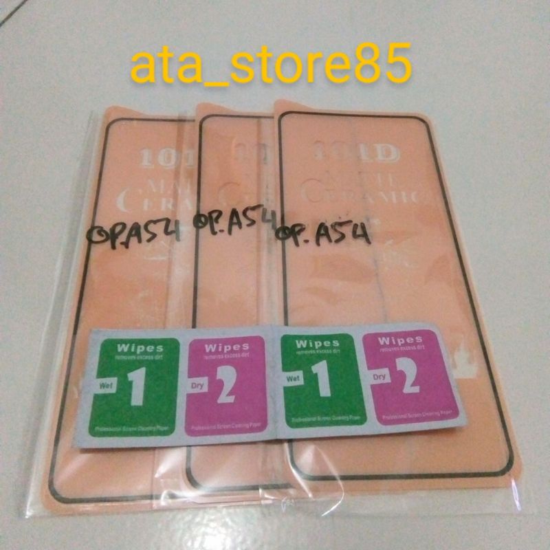 Tempered Glass Oppo A54 4G | A 54 Pelindung Pengaman Layar HP Matte Film Ceramics Original