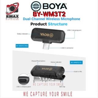 Jual BOYA BY-WM3T2-U2 / U1 Mini 2.4GHz Dual Channel Wireless Microphone ...
