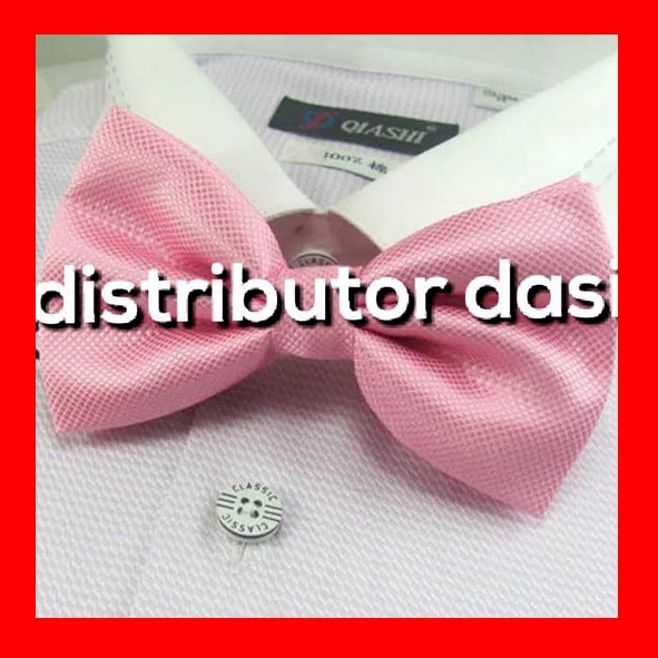 dasi kupu kupu motif bintik lux pink grosir distributor dasi