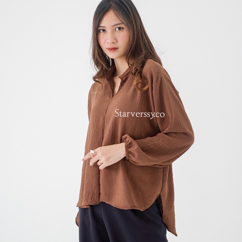 Baju Atasan Basic Wanita V-Neck by Starverssy.co