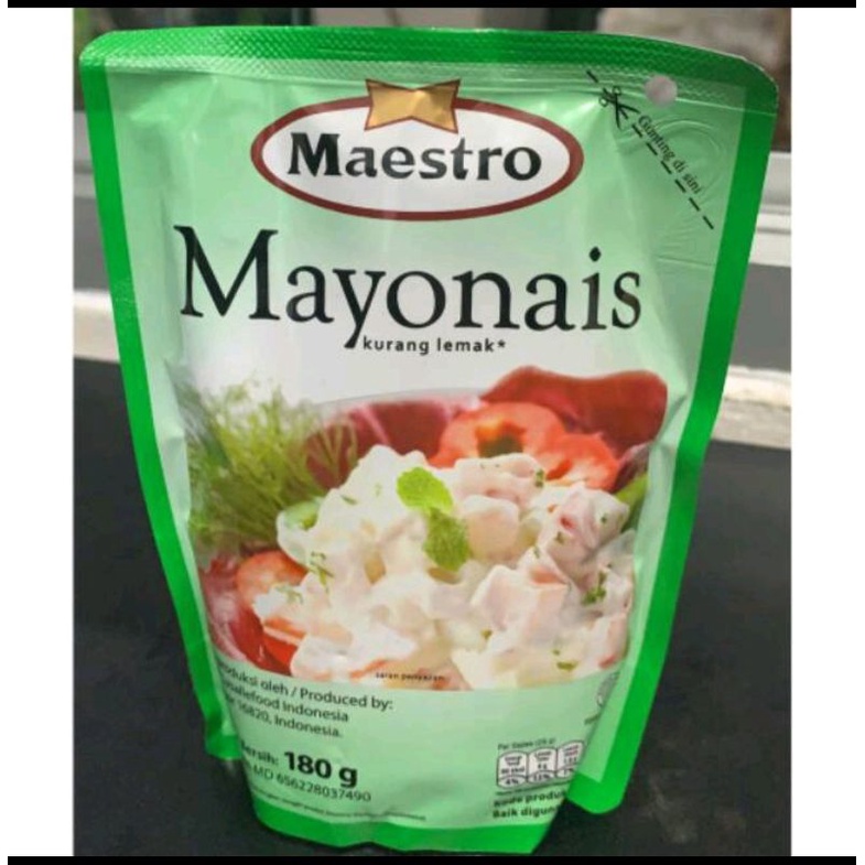 

180gr MAESTRO Mayonais kurang lemak mayo mayones saus mayo