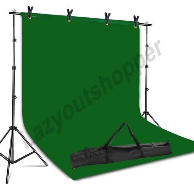 Paket Tiang Background Untuk Alas Foto Green Screen Greenscreen