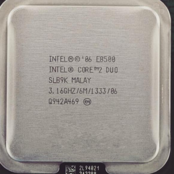 Recomended Core 2 duo E8500 3.10Ghz Processor Intel LGA 775