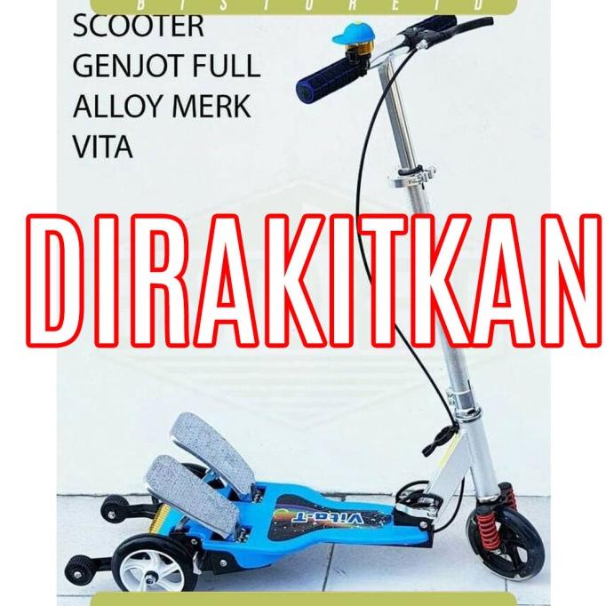 Skuter Pedal / Skuter Genjot Injakan Besi